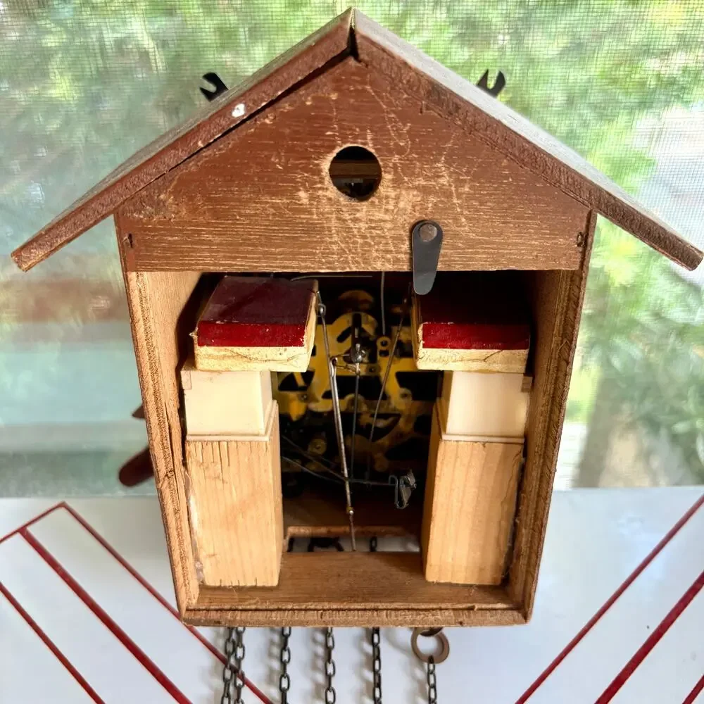 Vintage Lador Edelweiss 2866 Swiss Cuckoo Clock Parts Repair Restoration